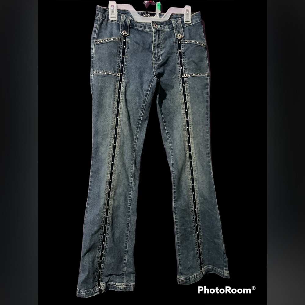 90s Y2K Denim flare pants